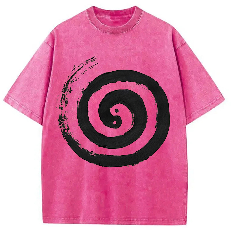 The Tai Chi Yin Yang Cycle of Life Washed T-Shirt