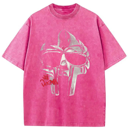 Mf DOOM Halftone Illustration Washed T-Shirt