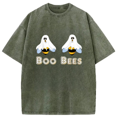 Cute Funny Boobees Halloween Washed T-Shirt