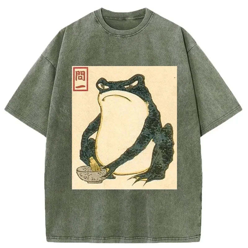 Matsumoto Hoji Japanese Frog Washed T-Shirt