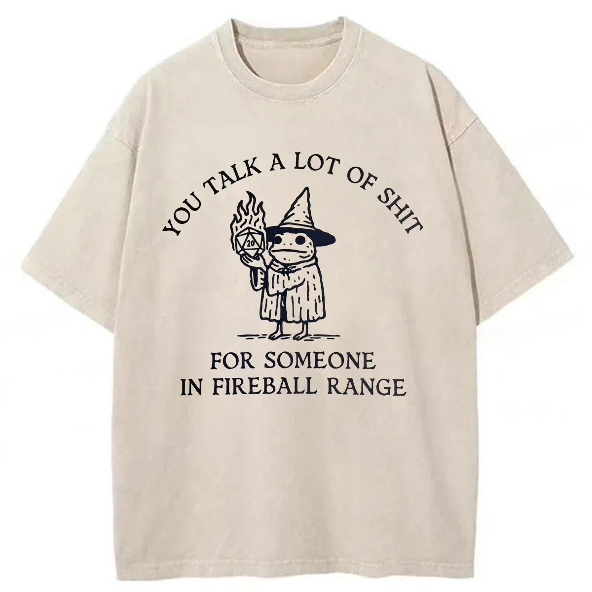 Tokyoviva Frog Wizard You Talk A Lot Of Shit Washed T-shirt