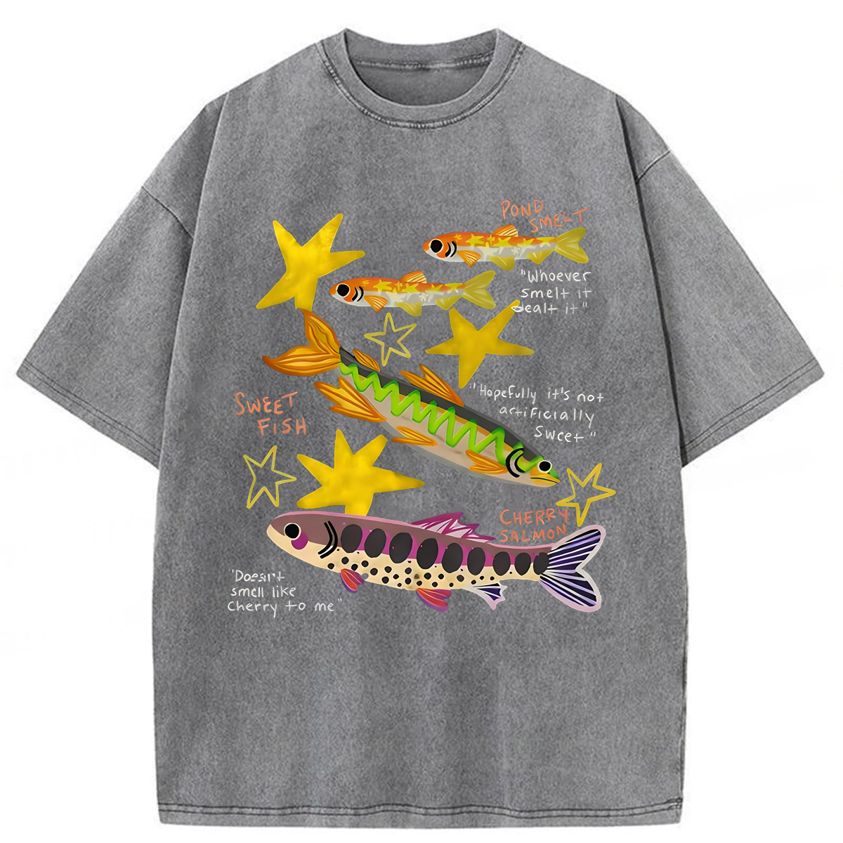 Tokyoviva Funny Fish Washed T-shirt