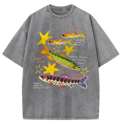 Tokyoviva Funny Fish Washed T-shirt