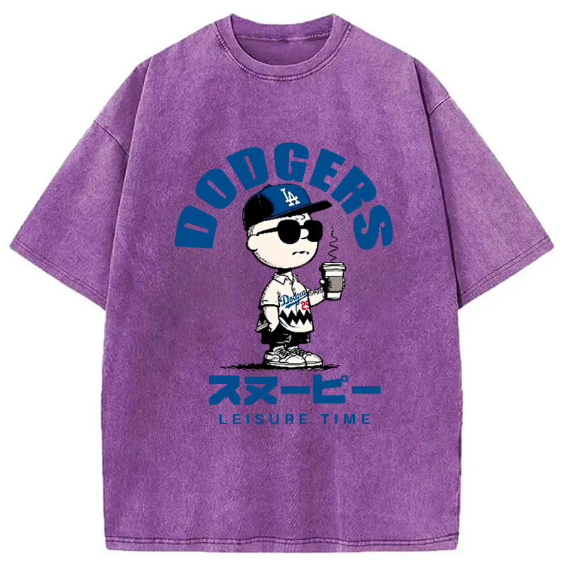Dodger Snoopy Vintage Japanese Washed T-Shirt