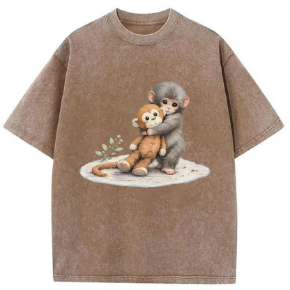 Tokyoviva Baby Monkey Punch Washed T-shirt