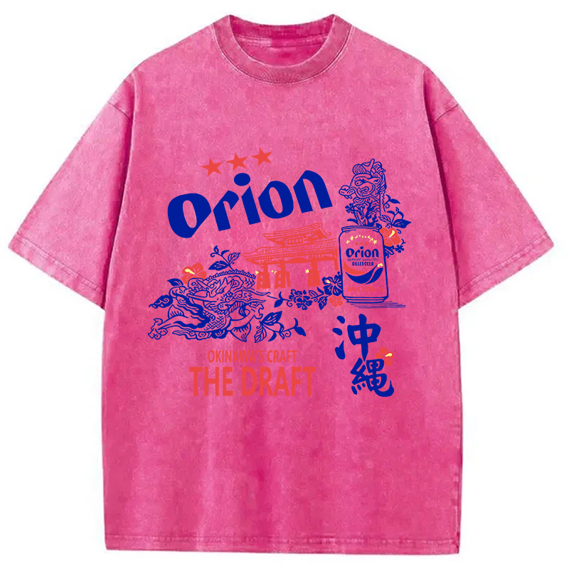 Orion Beer With Okinawa Washed T-Shirt