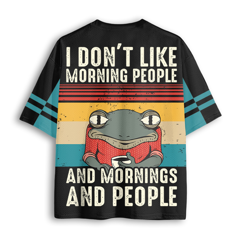 Baddiecat I Don't Like Morning People Mesh Jersey