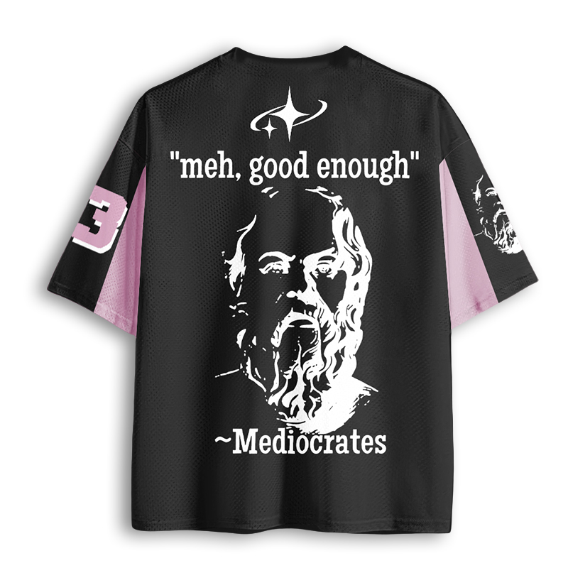 Baddiecat Mediocrates Meh Good Enough Mesh Jersey
