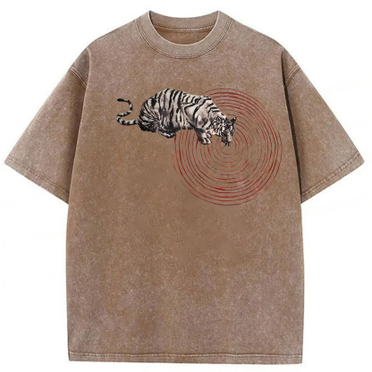 Tokyoviva Funny Tiger Washed T-shirt