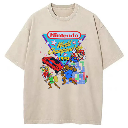 Nintendo 1990 World Championships Washed T-Shirt