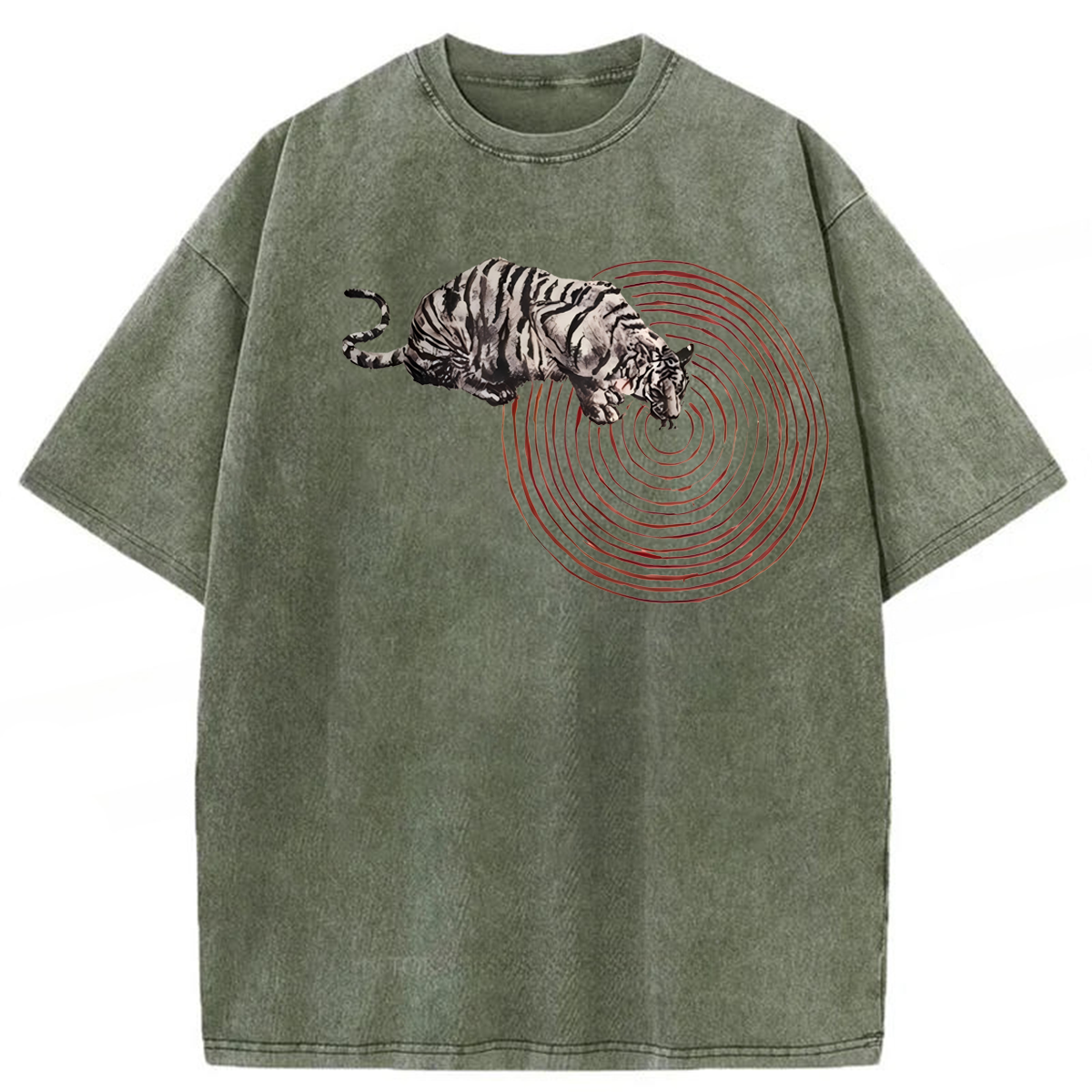 Tokyoviva Funny Tiger Washed T-shirt