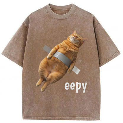 Tokyoviva Duct Tape Eepy Cat Washed T-shirt