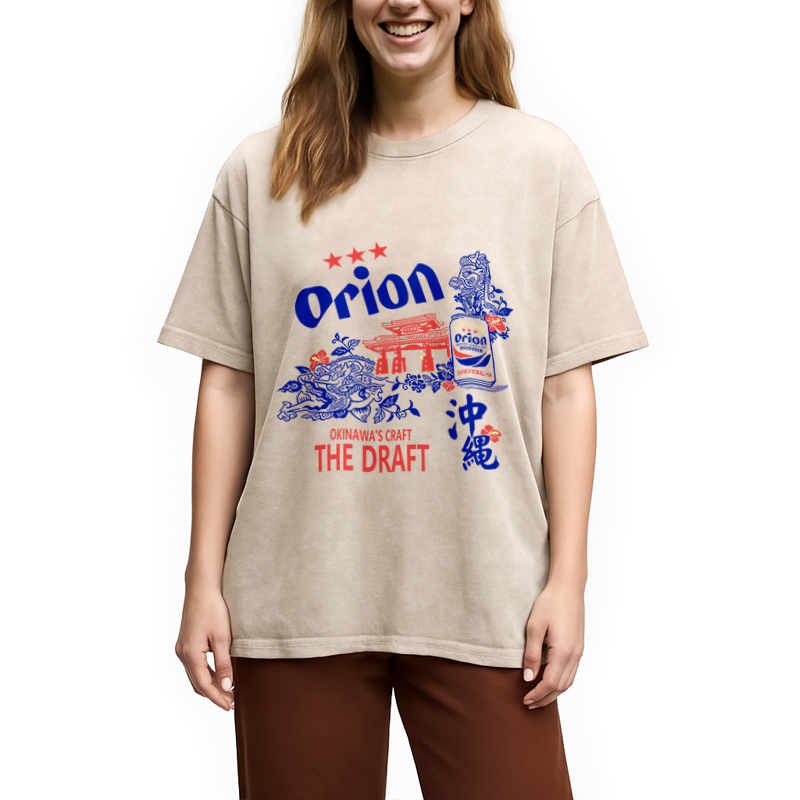 Orion Beer With Okinawa Washed T-Shirt