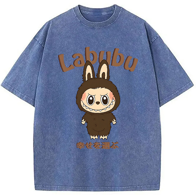 Labubu Cute Vintage Japanese Washed T-Shirt