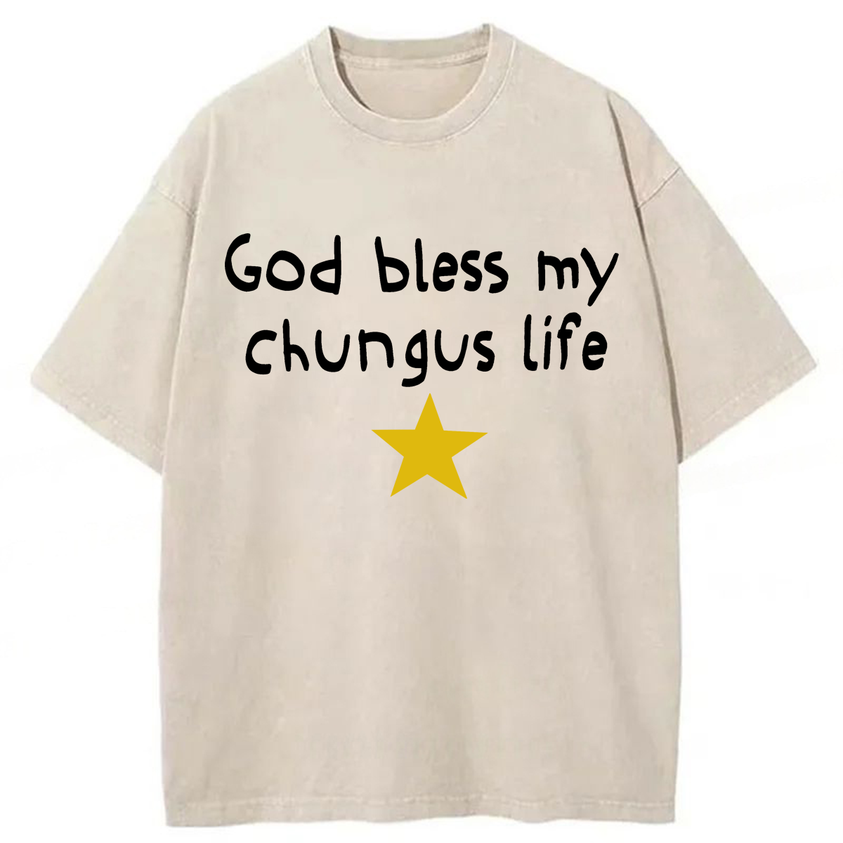 Tokyoviva God Bless My Chungus Life Washed T-shirt