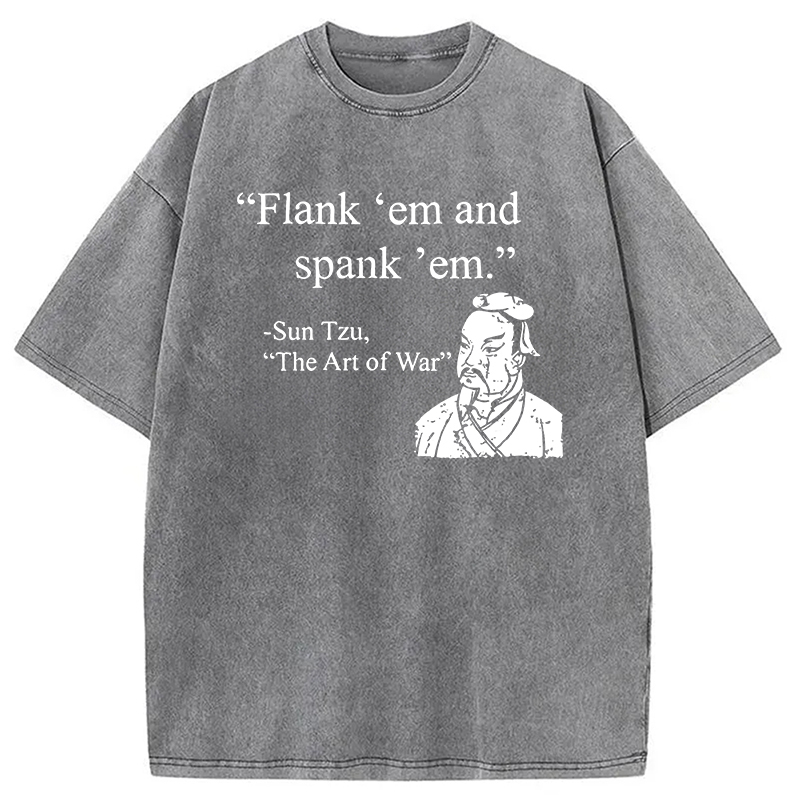 The Art Of War Funny Washed T-Shirt