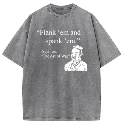 The Art Of War Funny Washed T-Shirt