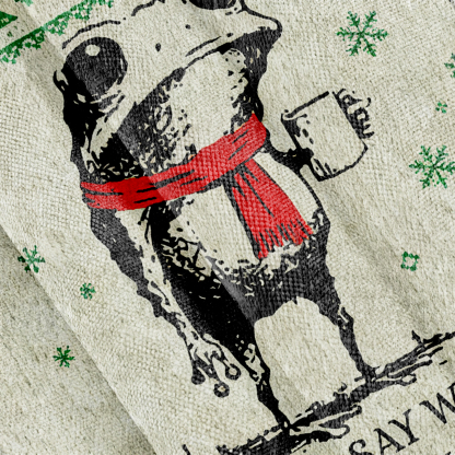 I Have To Say Weird Stuff Or I'll Die Frog Christmas Ugly Sweatshirt