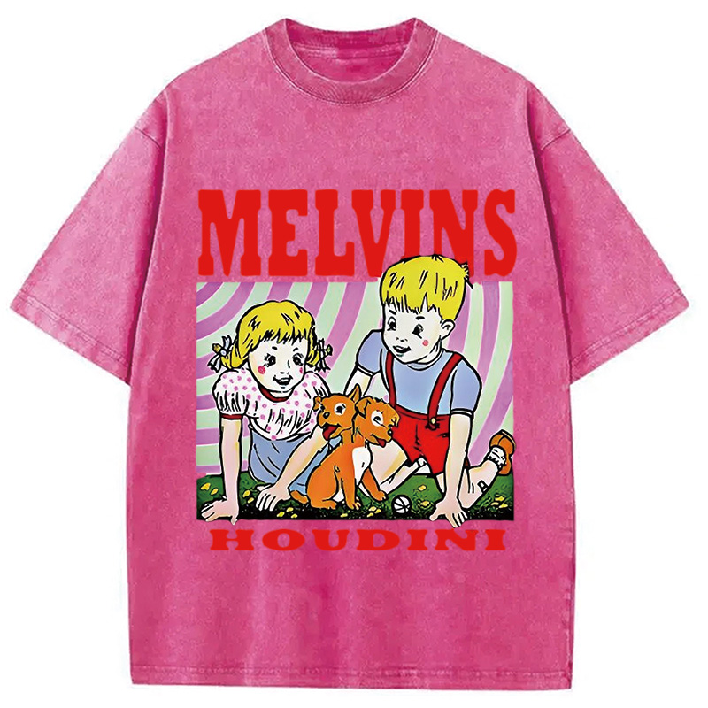 Melvins Houdini Metal Rock Band Washed T-Shirt