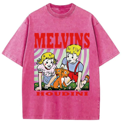 Melvins Houdini Metal Rock Band Washed T-Shirt
