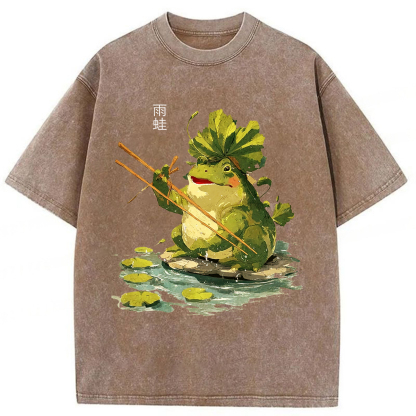 Tokyoviva Tree Frog Washed T-shirt