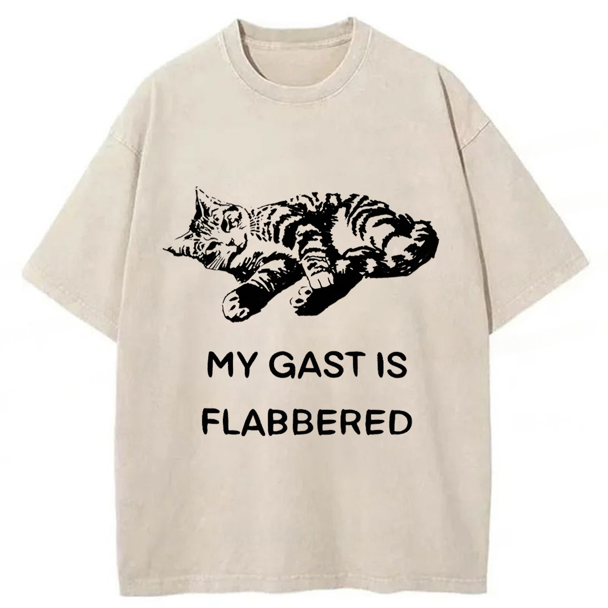 Tokyoviva Well-fed Cat Washed T-shirt