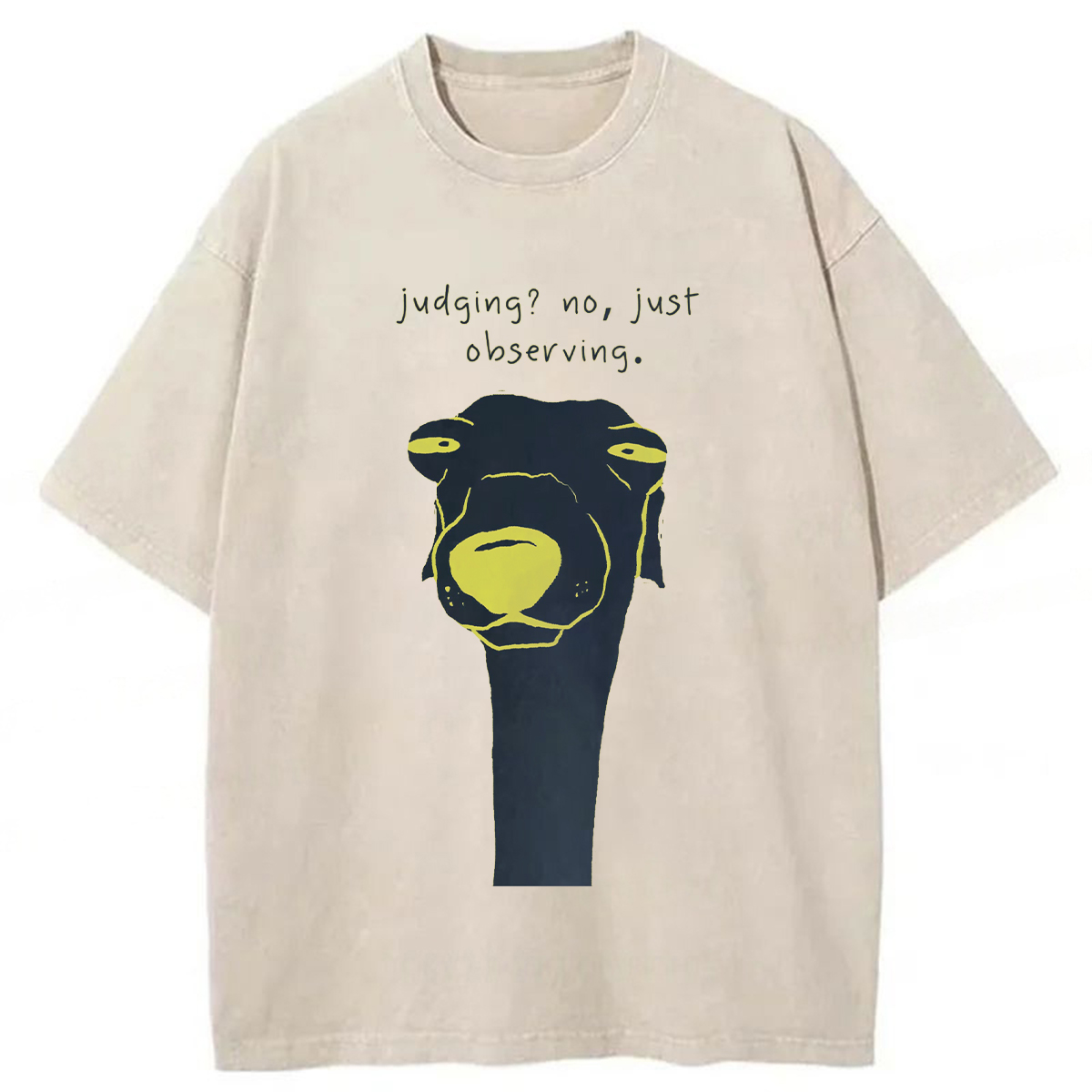 Tokyoviva Judging No Just Observing Washed T-shirt