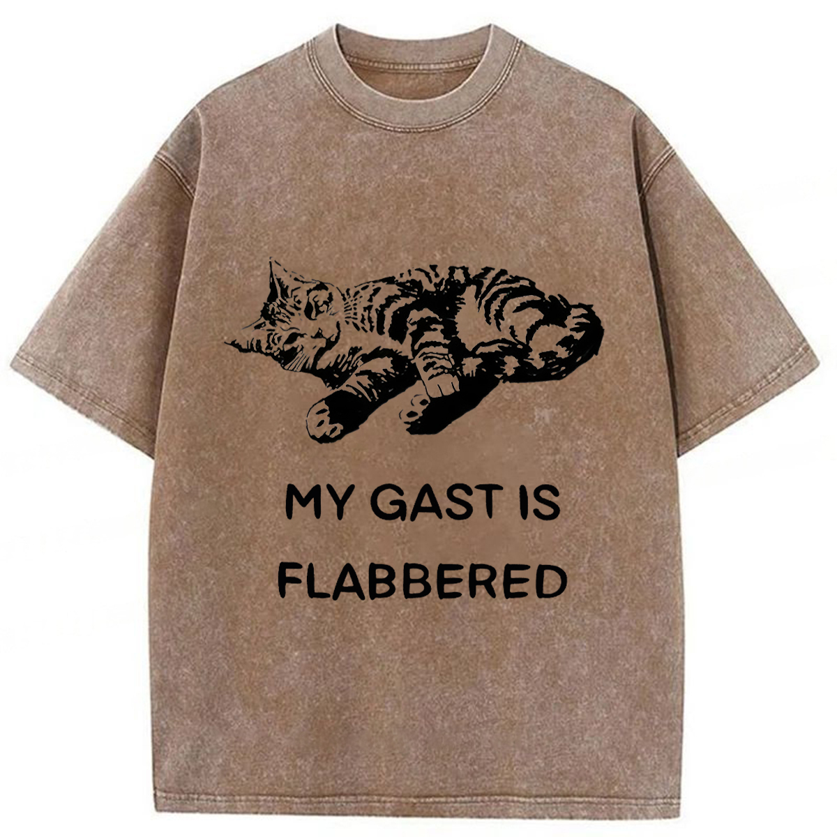 Tokyoviva Well-fed Cat Washed T-shirt
