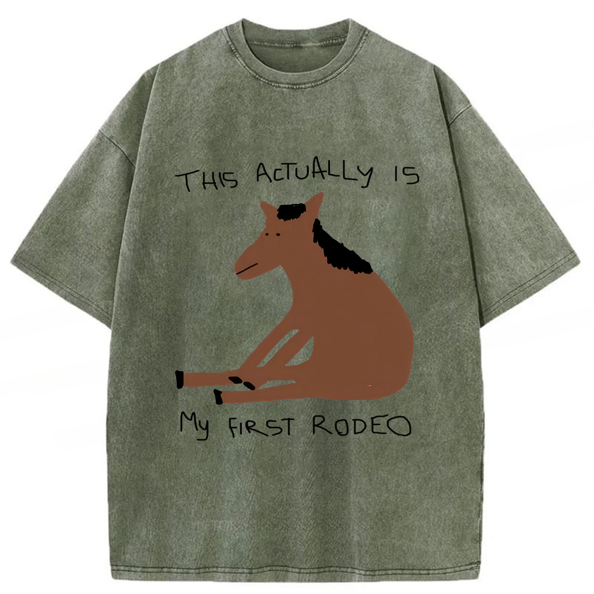 Tokyoviva This Actually Is My First Rodeo Washed T-shirt