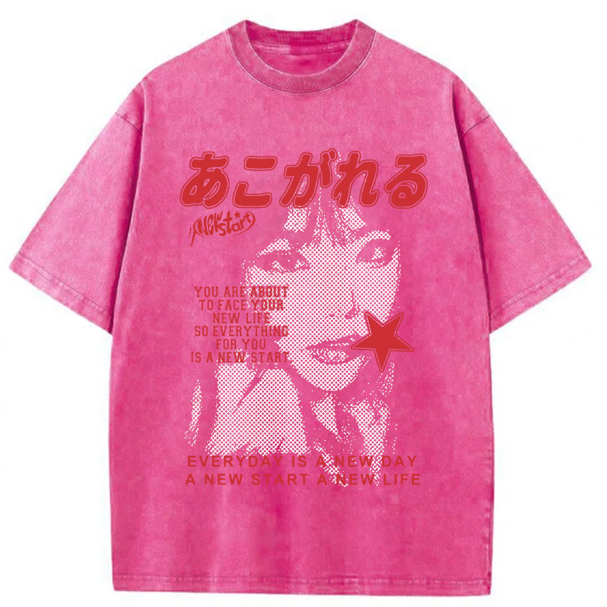 Tokyoviva A New Start To Life Washed T-shirt