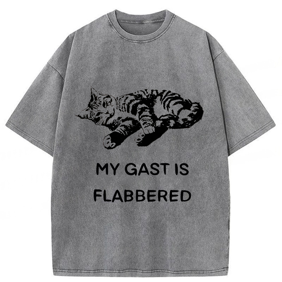 Tokyoviva Well-fed Cat Washed T-shirt