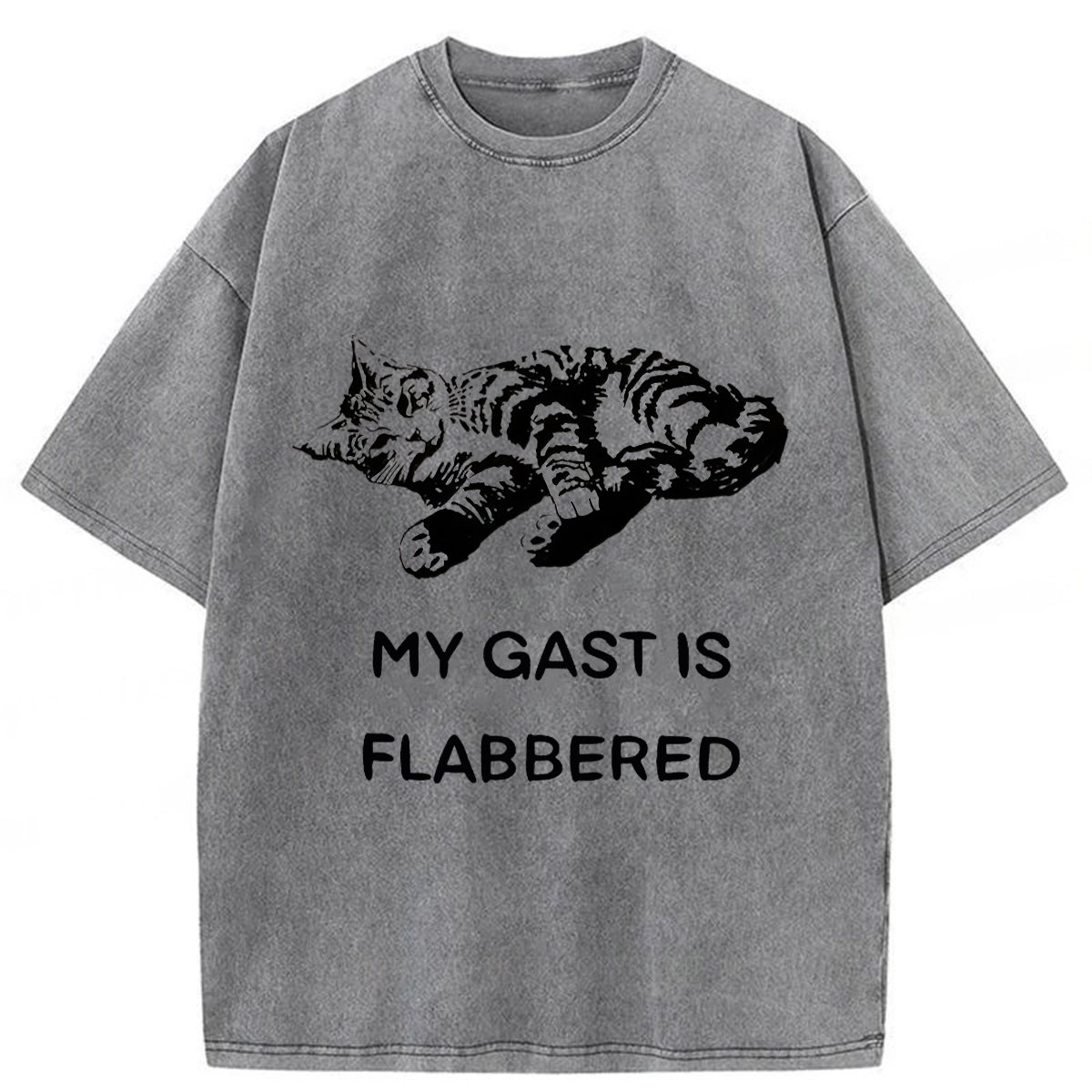 Tokyoviva Well-fed Cat Washed T-shirt