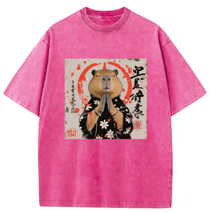 Tokyoviva Capybara Washed T-shirt