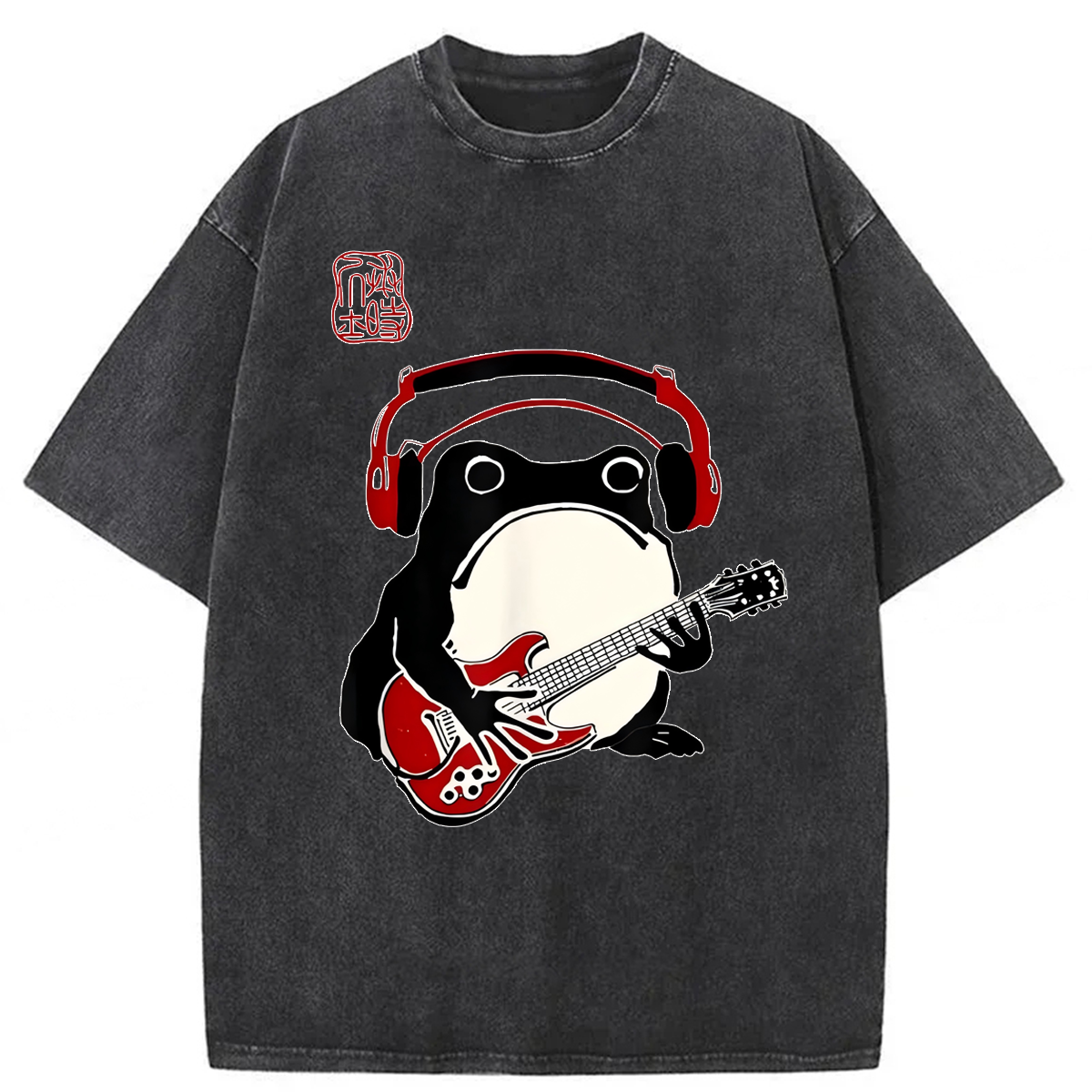 Tokyoviva Grumpy Frog Guitar Washed T-shirt