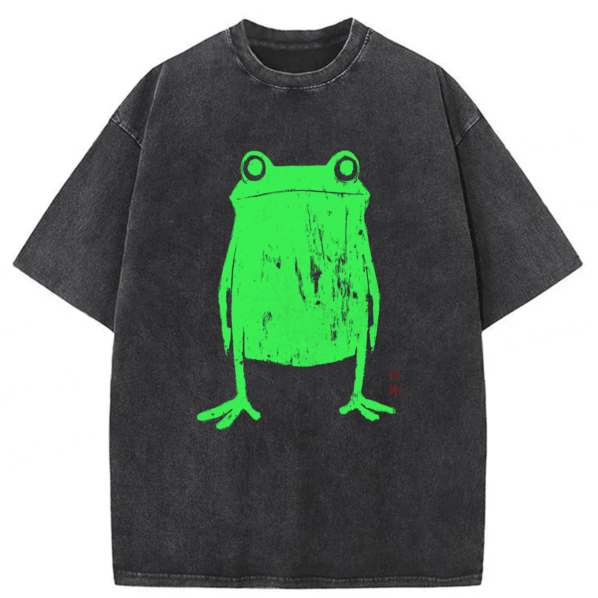 Tokyoviva Green Frog Washed T-shirt