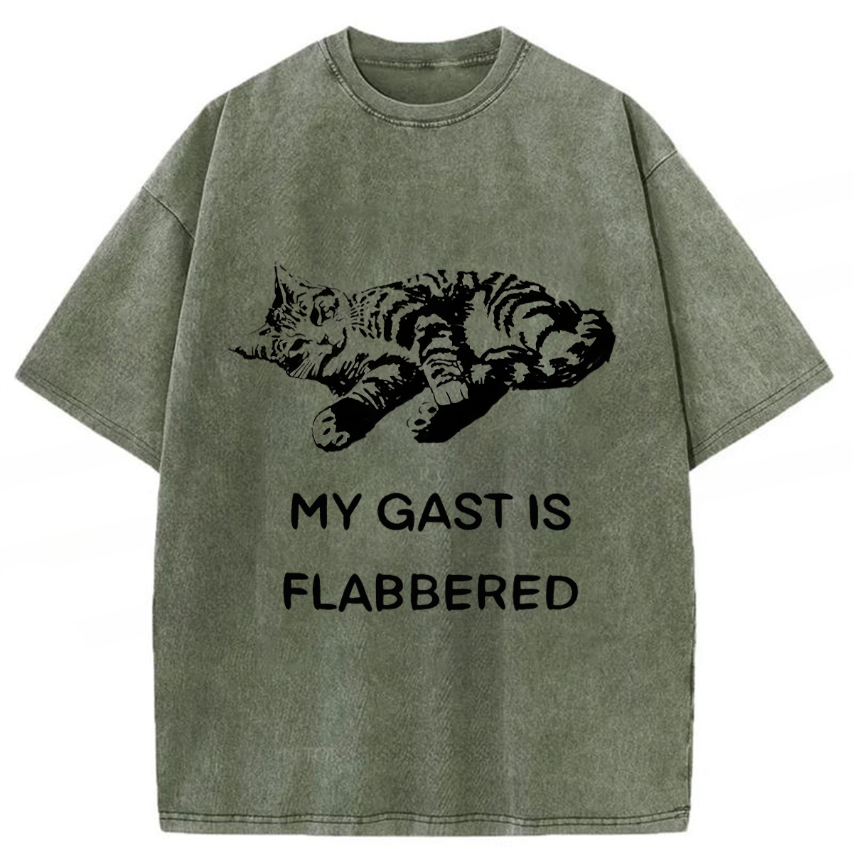 Tokyoviva Well-fed Cat Washed T-shirt