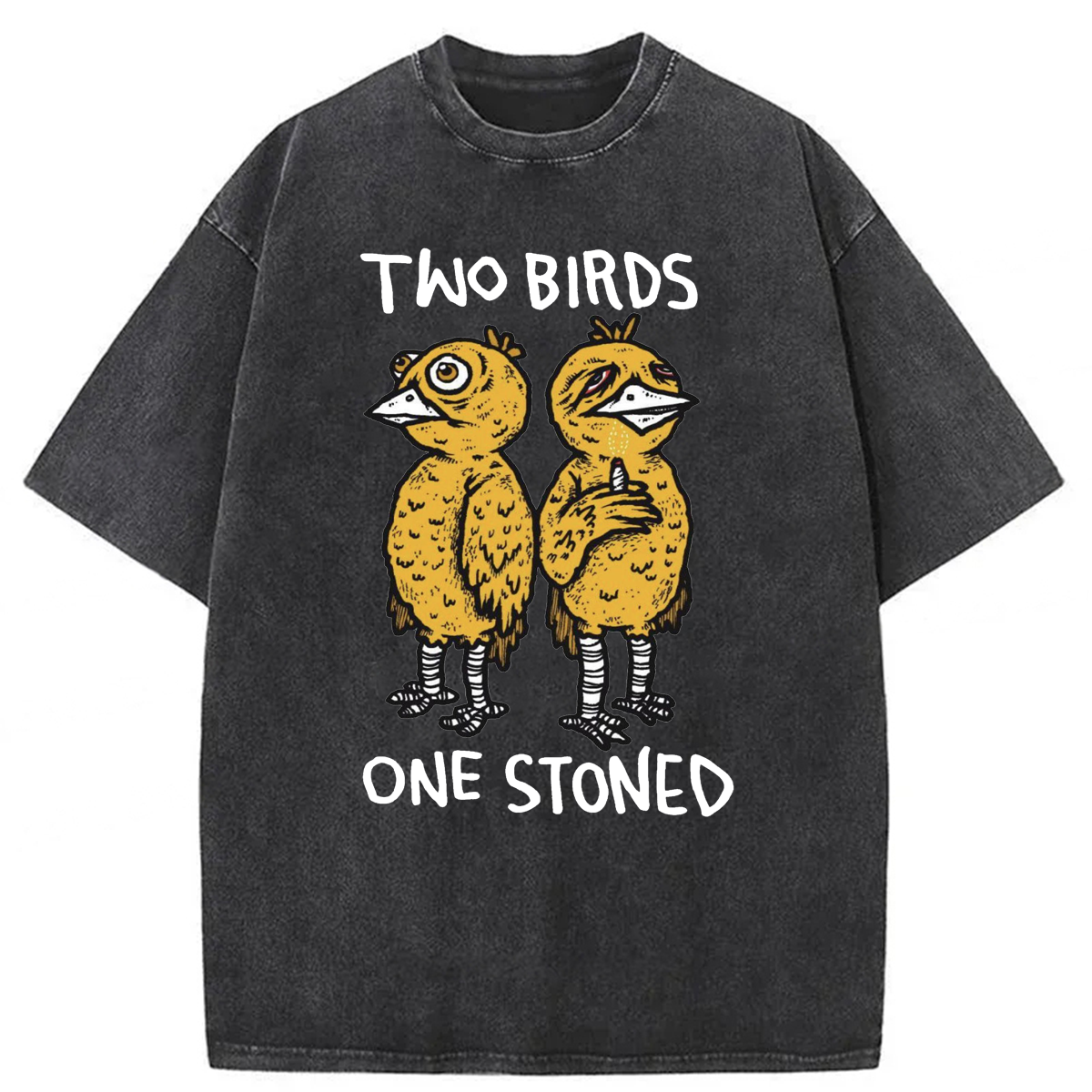 Tokyoviva Two Birds One Stoned Washed T-shirt
