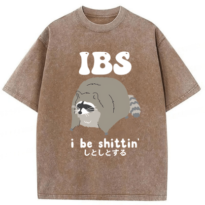 Tokyoviva IBS Raccoon Be Shittin Washed T-shirt