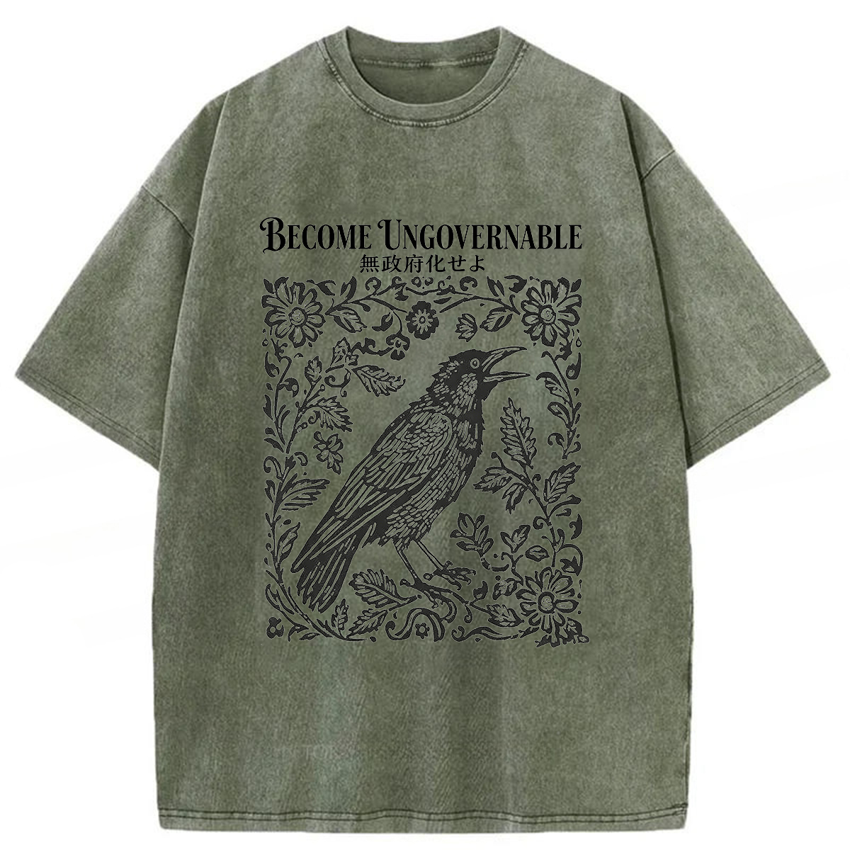 Tokyoviva lawless ravens Washed T-shirt