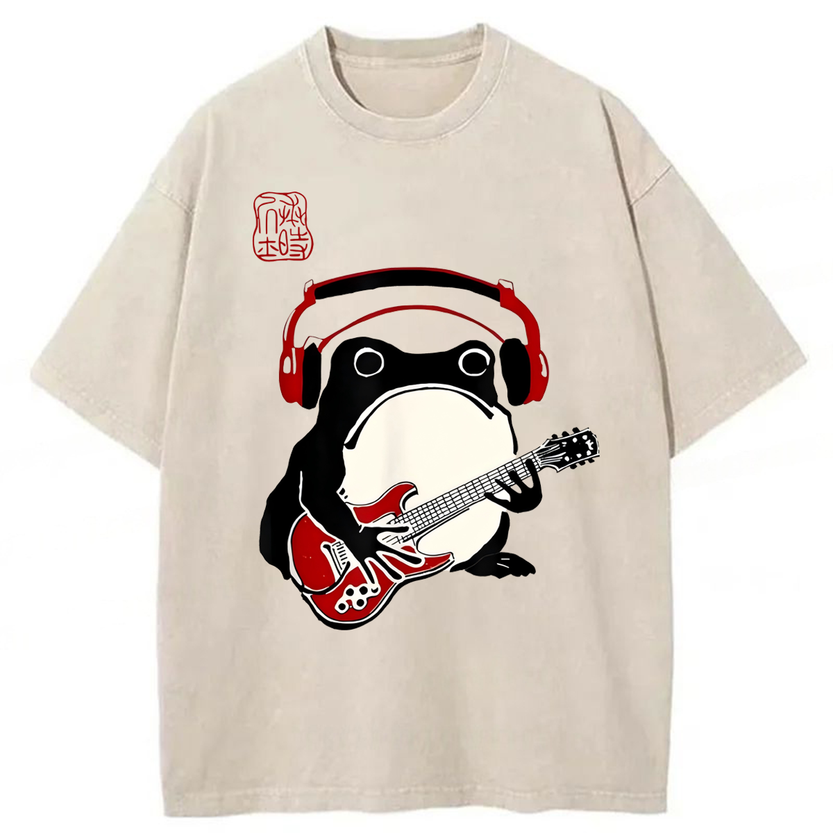 Tokyoviva Grumpy Frog Guitar Washed T-shirt
