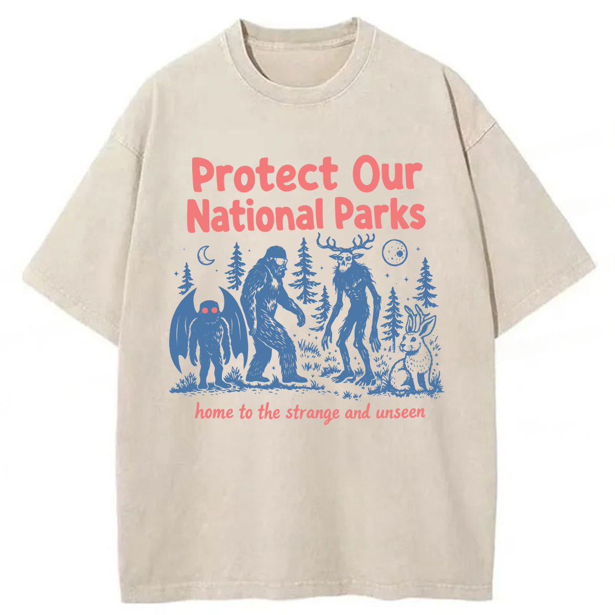 Tokyoviva Cryptid National Parks Washed T-shirt