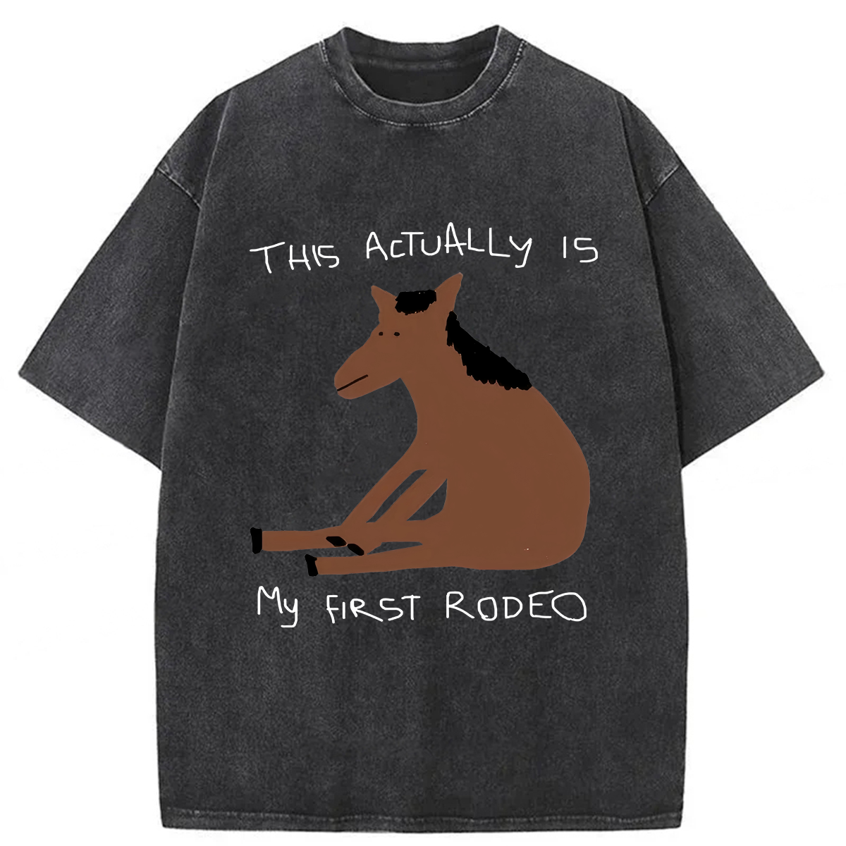 Tokyoviva This Actually Is My First Rodeo Washed T-shirt
