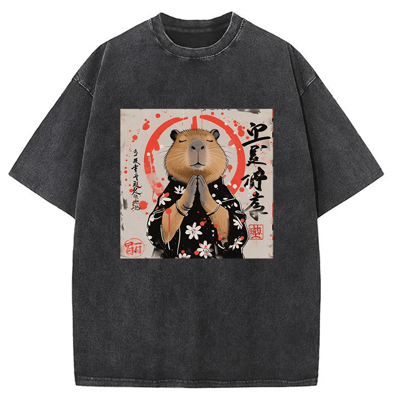 Tokyoviva Capybara Washed T-shirt