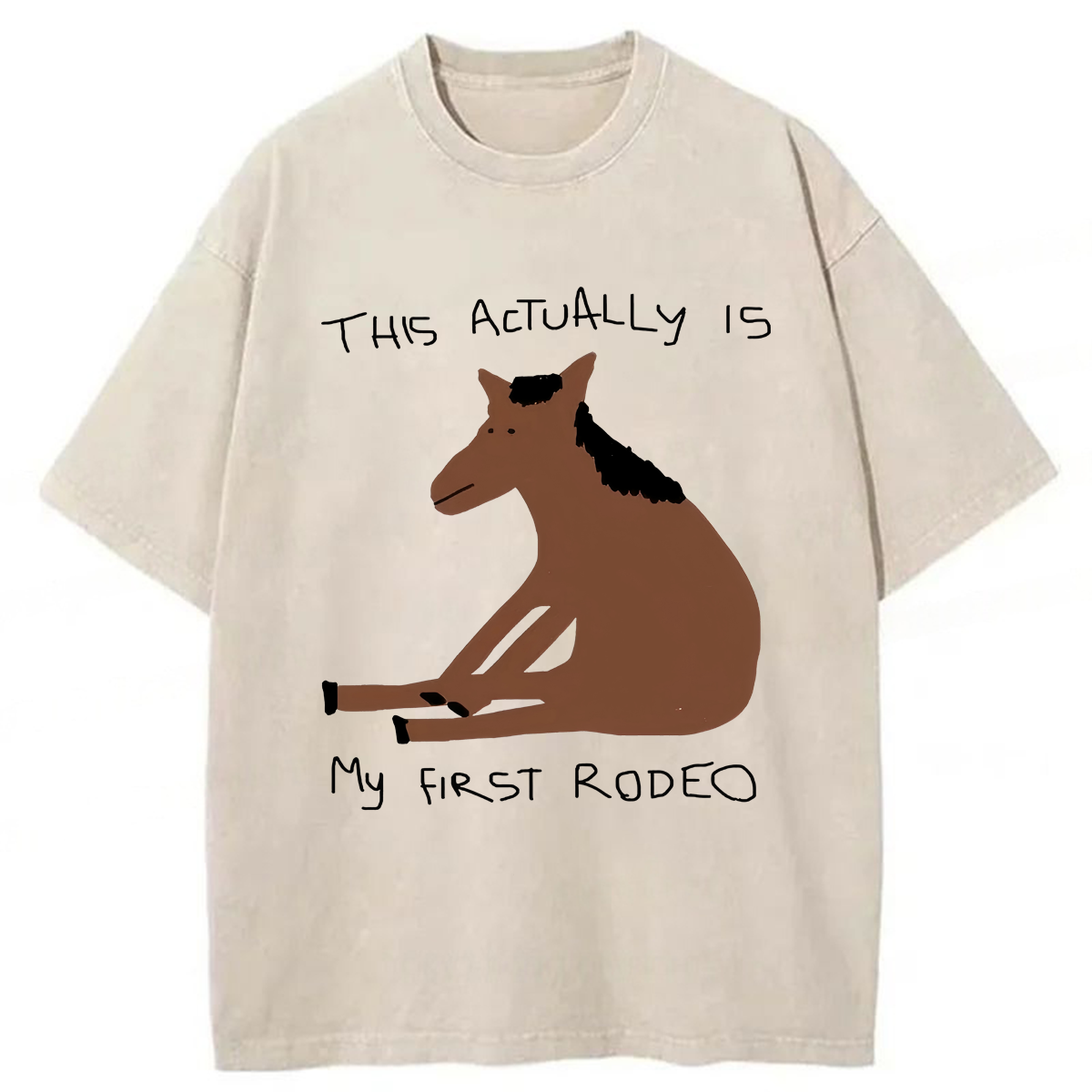Tokyoviva This Actually Is My First Rodeo Washed T-shirt