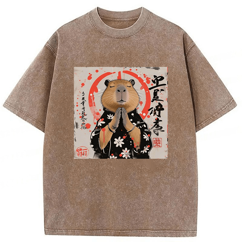 Tokyoviva Capybara Washed T-shirt