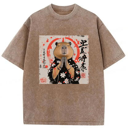 Tokyoviva Capybara Washed T-shirt