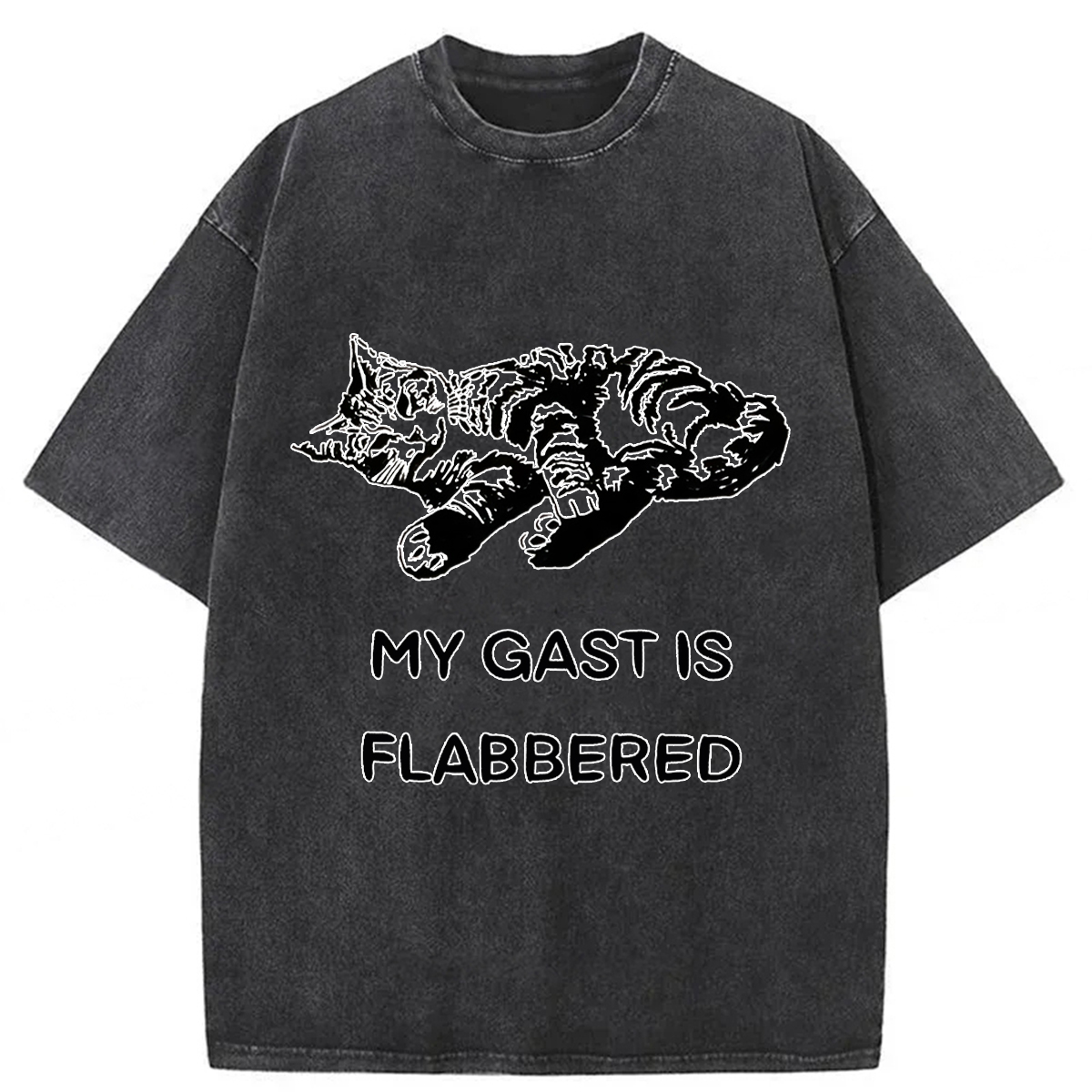 Tokyoviva Well-fed Cat Washed T-shirt
