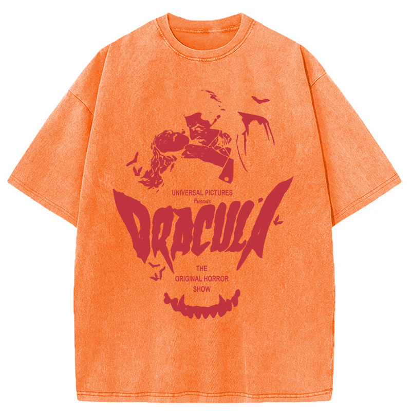 Dracula Horror Washed T-Shirt