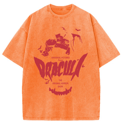 Dracula Horror Washed T-Shirt