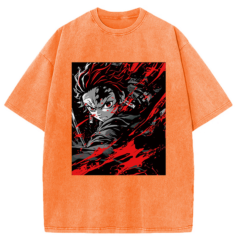 Demon Slayer Daring Duels Washed T-Shirt